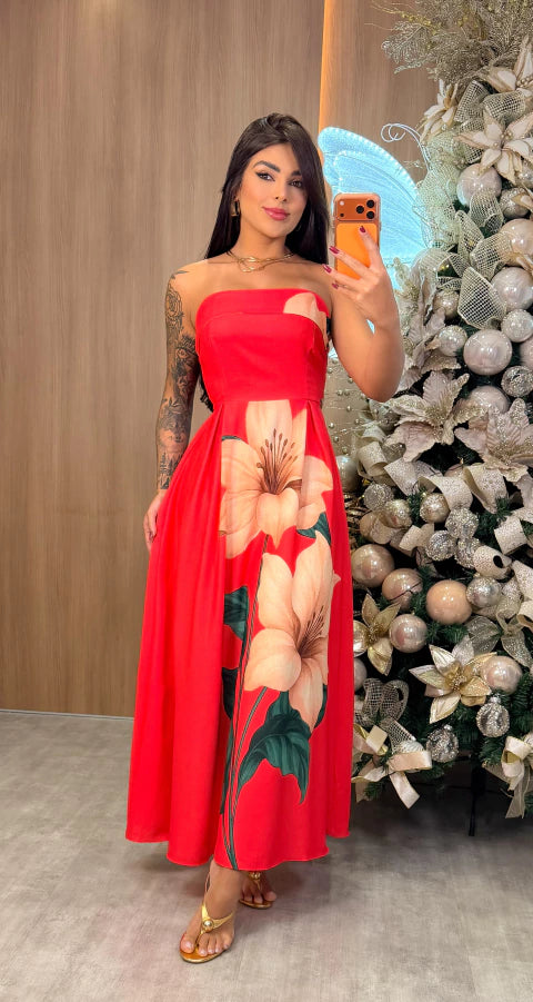 Vestido Juliana - Vermelho