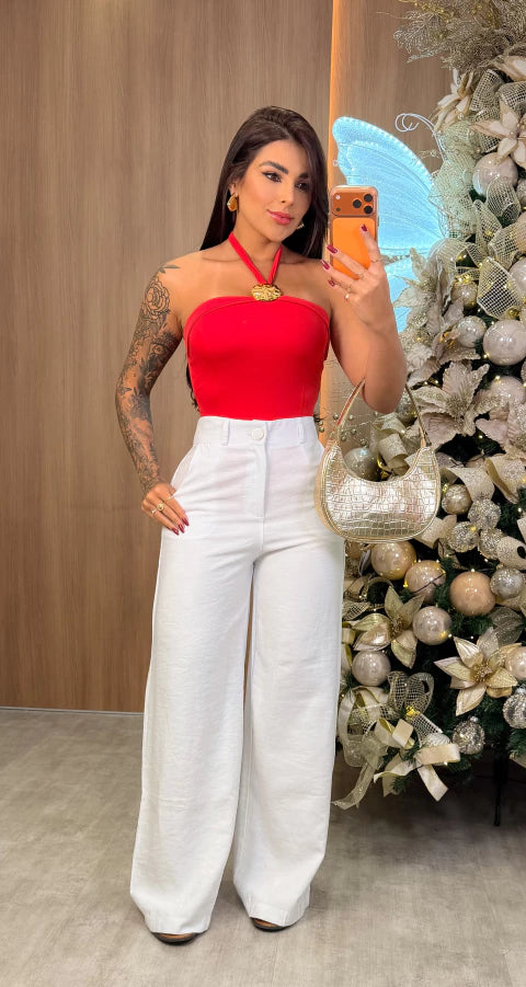 Calça Alfaiataria Ivy - Branco