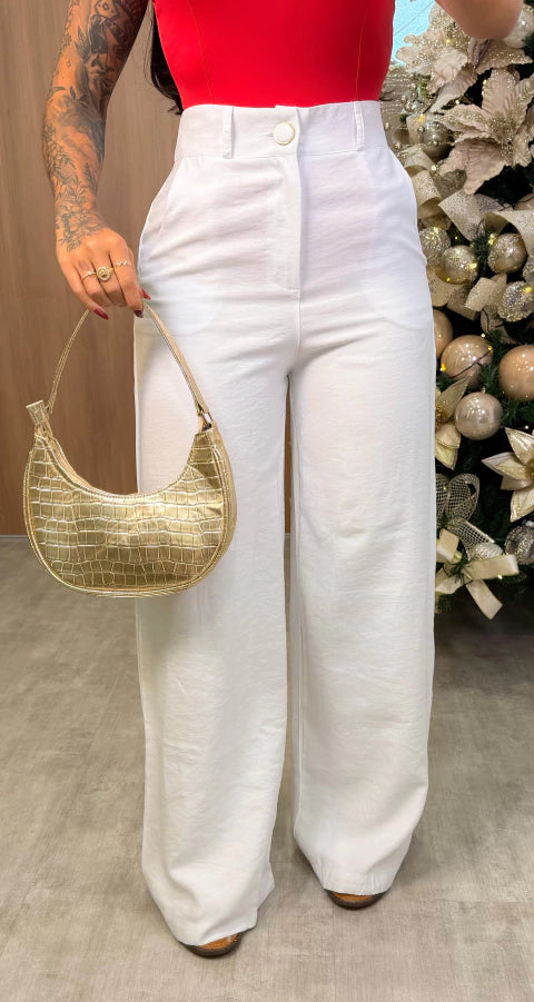 Calça Alfaiataria Ivy - Branco