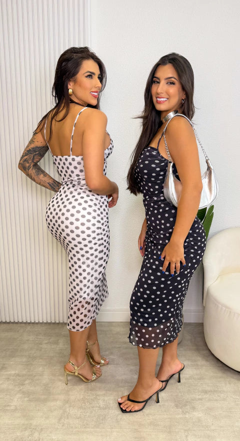 Vestido Longo Tule Adele - Preto