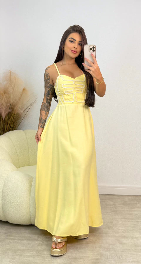 Vestido Nora - Amarelo