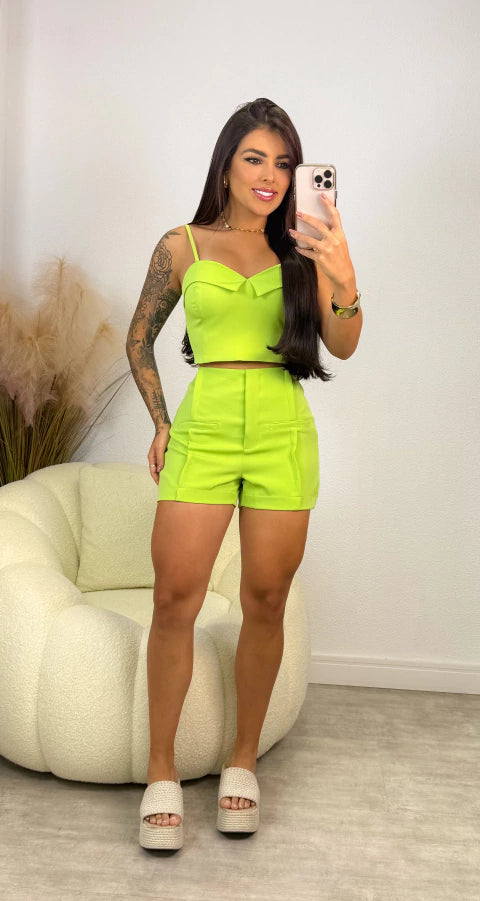 Conjunto Rayla - Verde Lima