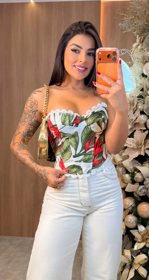 Corset Margarida Estampa 2