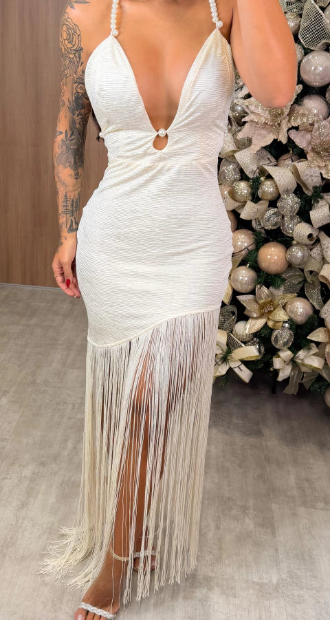 Vestido Franja Polly - OFF