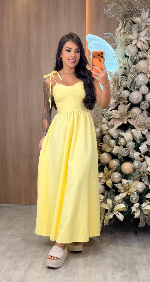 Vestido Agata - Amarelo