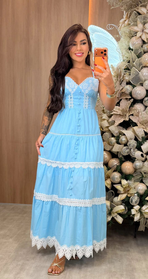 Vestido Alice - Azul