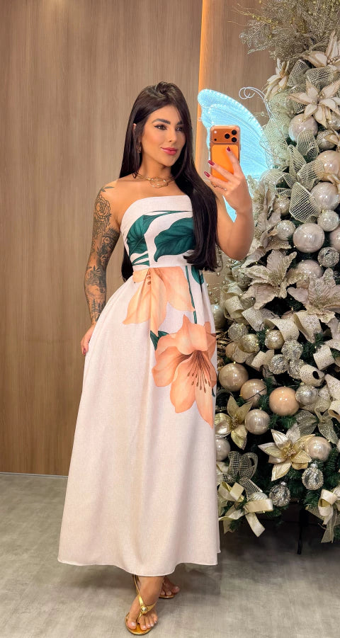 Vestido Juliana - Bege