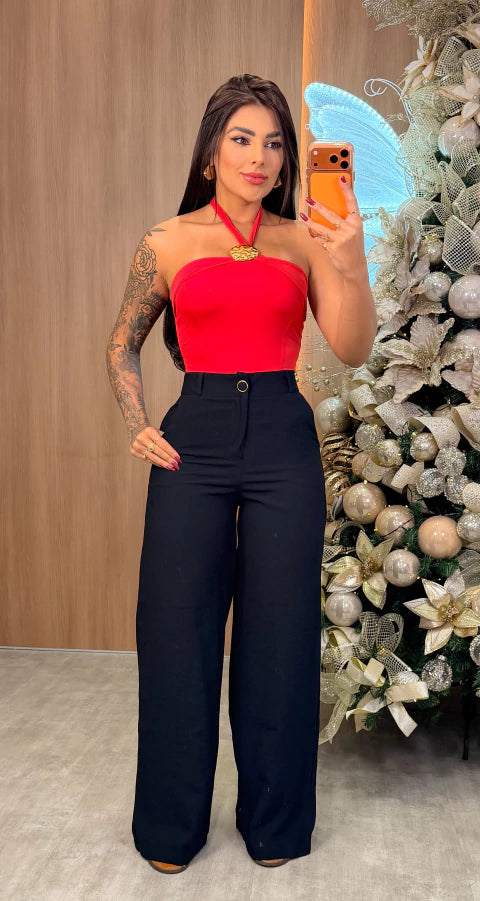 Calça Alfaiataria Ivy - Preto