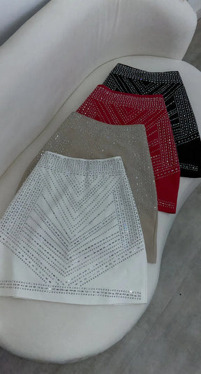 Saia Pedraria Samilly - Vermelho