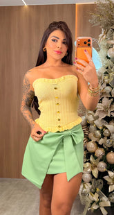 Cropped Paula - Amarelo
