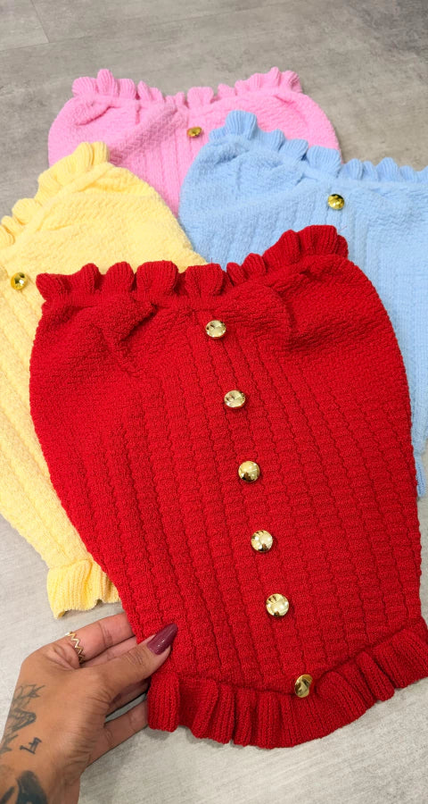 Cropped Paula - Amarelo