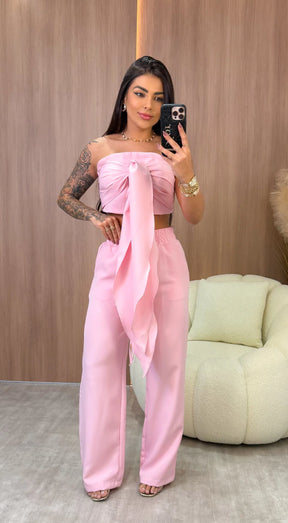 Conjunto Alfaiataria Emanuelly - Rosa