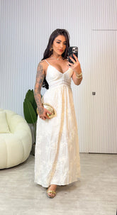 Vestido Catarina - Bege