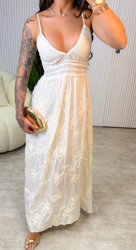 Vestido Catarina - Bege