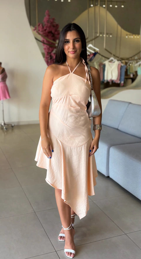 Vestido Luiza - Salmão