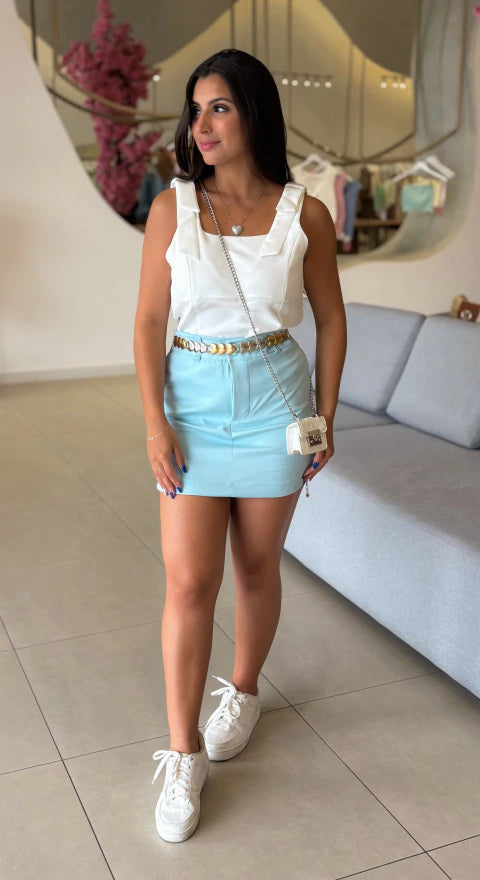 Short Saia Ivy - Azul
