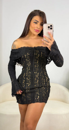 Vestido Aurora - Preto