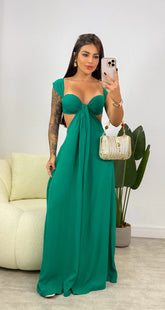 Macacão Giana - Verde Bandeira