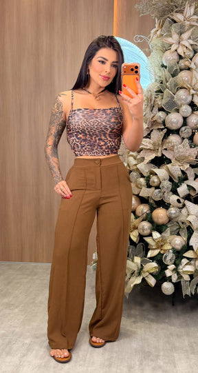 Cropped Sophia Animal Print