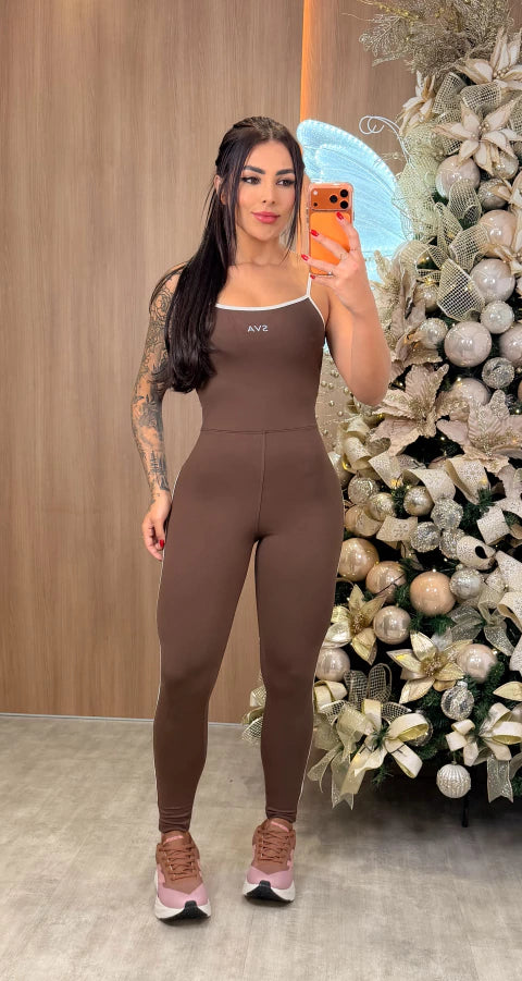 Macacão Veronica Marrom