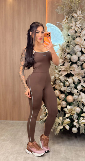 Macacão Veronica Marrom