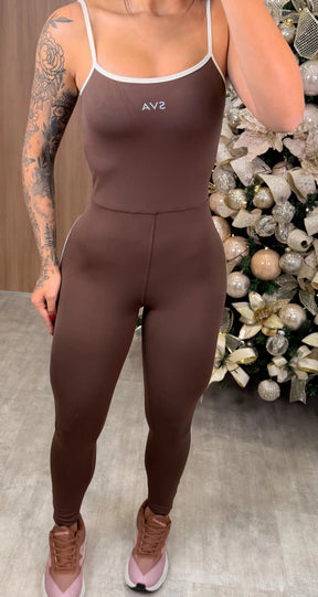 Macacão Veronica Marrom