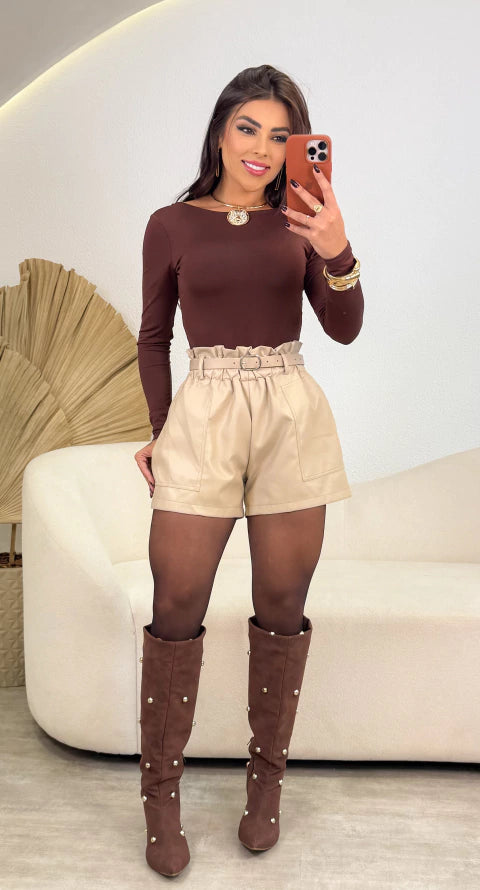 Short Courino Camila - Bege