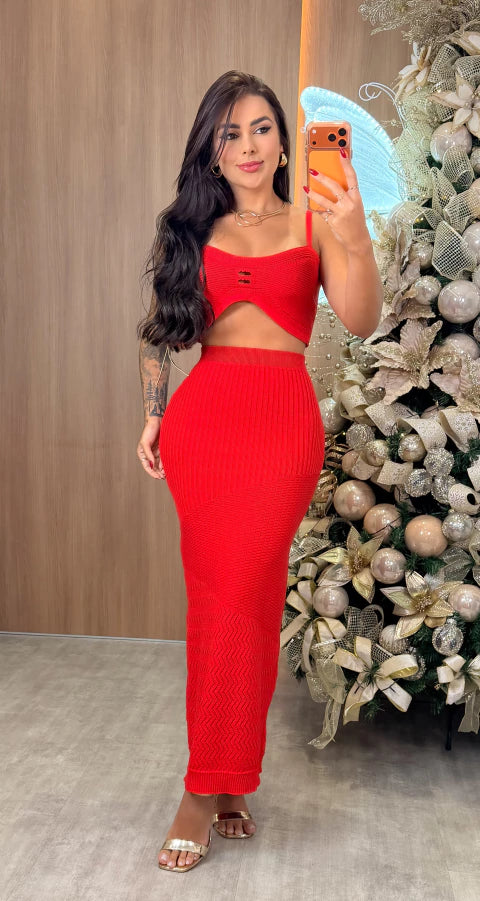 Conjunto Amélia - Vermelho