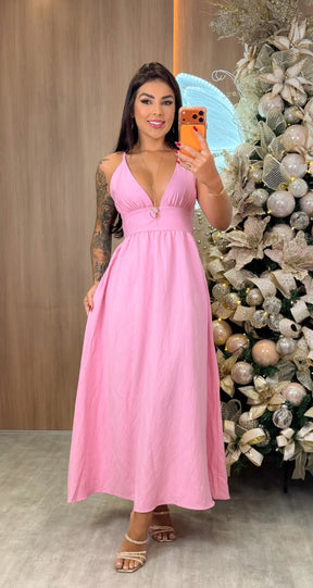 Vestido Débora- Rosa