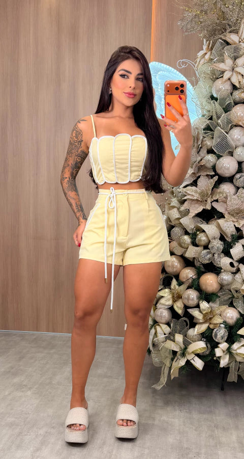 Conjunto Merlía - Amarelo